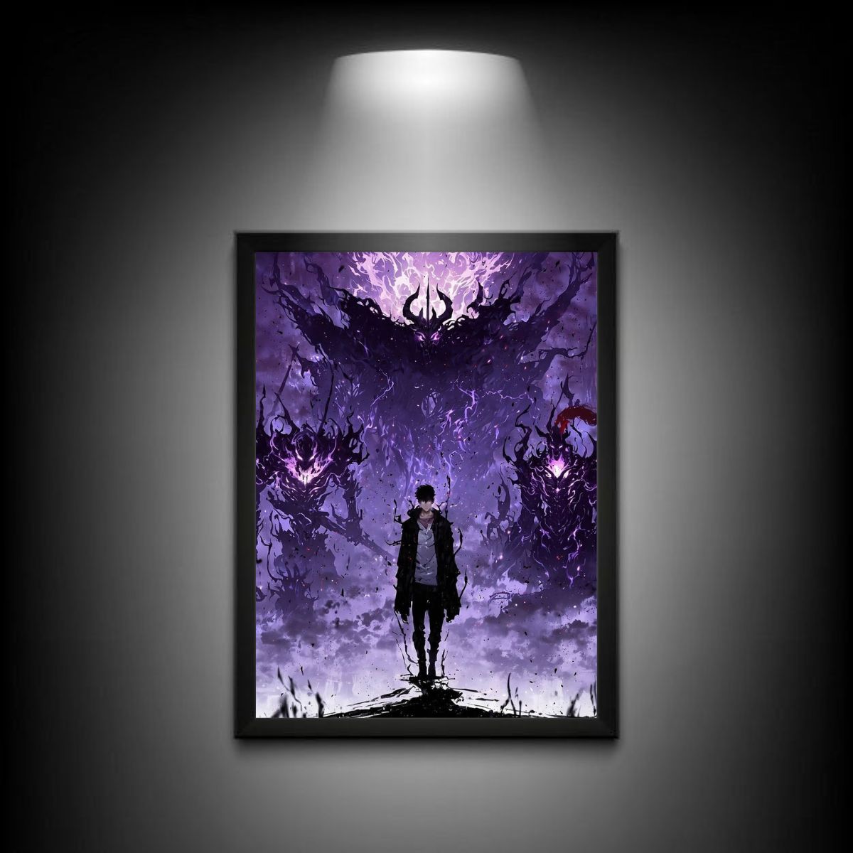 Anime Action Poster | Solo Leveling Dungeon Slayer Wall Art
