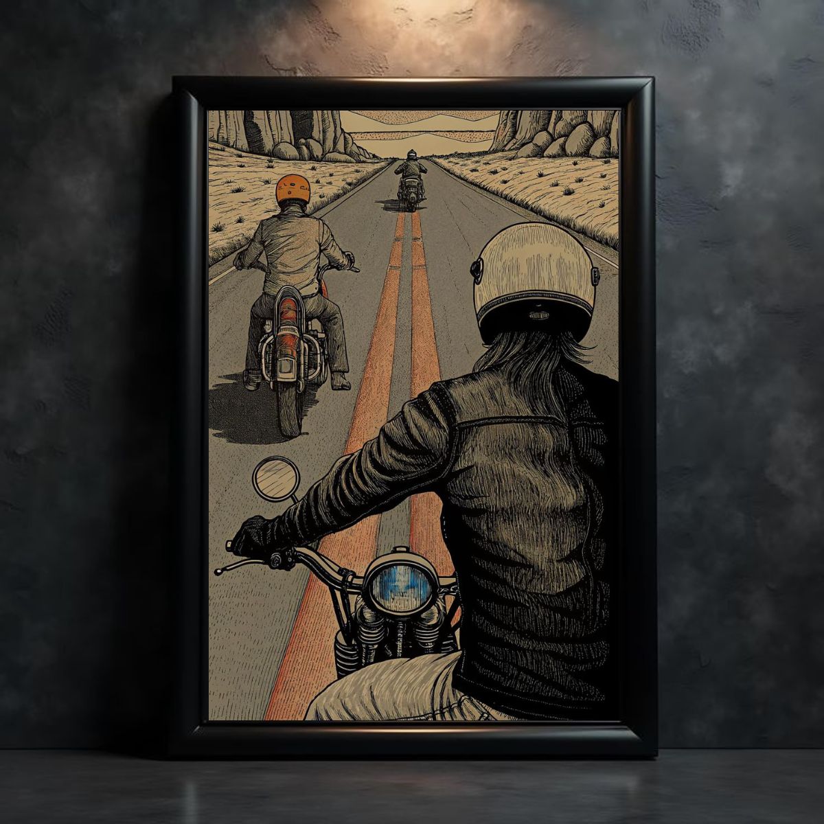 Bike Riding | Framed Poster | Wall Decor
