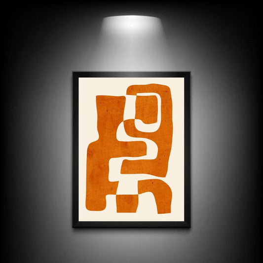 Modern Abstract Shapes Poster | Bold Design for Minimalist Wall Decor
