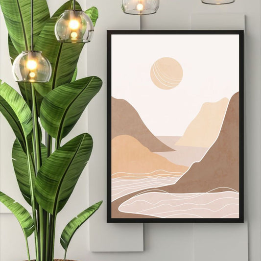 Abstract Wall Art | Mountains Poster | Home Decor