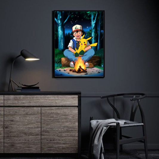 Pokémon Poster | Colorful Anime Wall Art Featuring Pikachu & Friends
