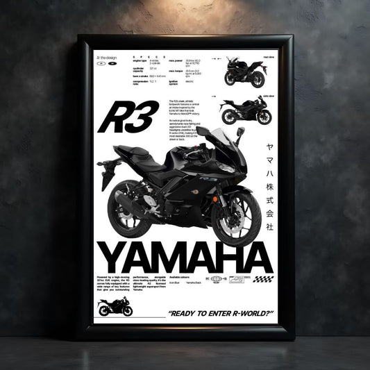 Yamaha R3 | Heavy Bike Poster