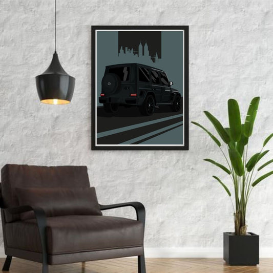 Mercedes G-Wagon luxury SUV poster wall art for car lovers – LunarDecor.pk


