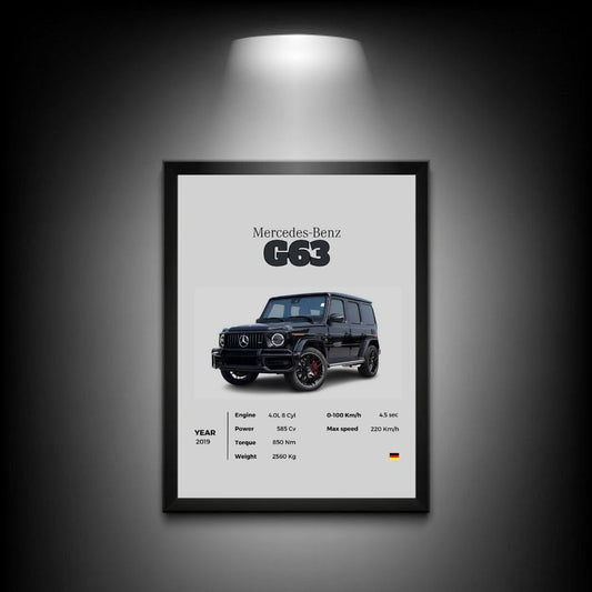 Mercedes-Benz G 63 | G- Wagon | Car Poster | Wall Decor