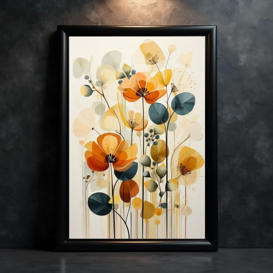 Minimalist Flower Art Print | Modern Wall Decor for Any Room