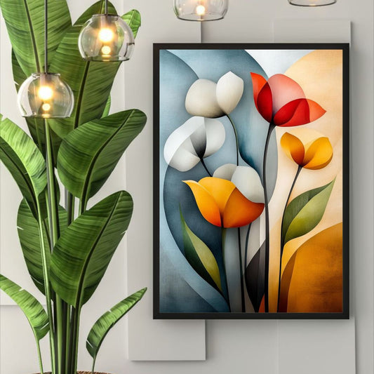 Beautiful Flower Poster | Romantic Flower Art Poster