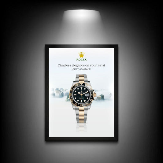 Rolex GMT-Master II Poster | Luxury Watch Wall Art for Fashion Enthusiasts