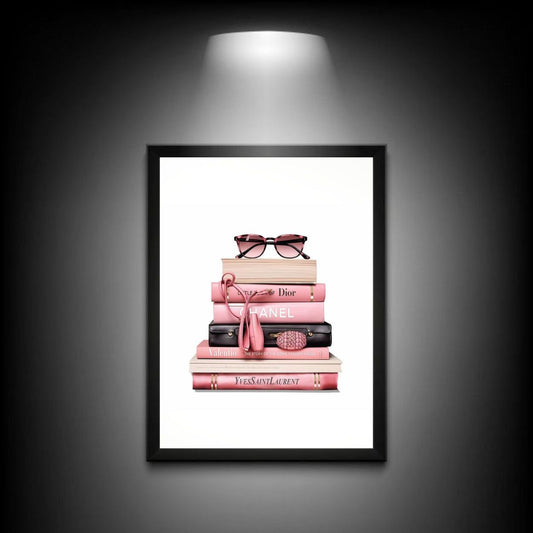 Dior Chic Fashion Books | Fashion Poster Wall Art