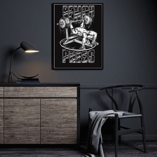 Gym Wall Poster | Bench Press