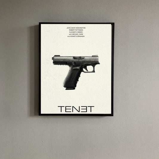 Tenet Poster | Christopher Nolan Sci-Fi Thriller Wall Art
