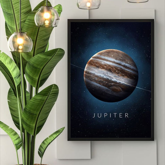 Jupiter Poster | Simple Space Wall Art of the Largest Planet